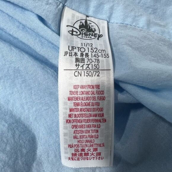 Disney - Girls Long sleeve Elana Dress Lined Size 11/12 Light Blue Embroidered - Picture 5 of 16